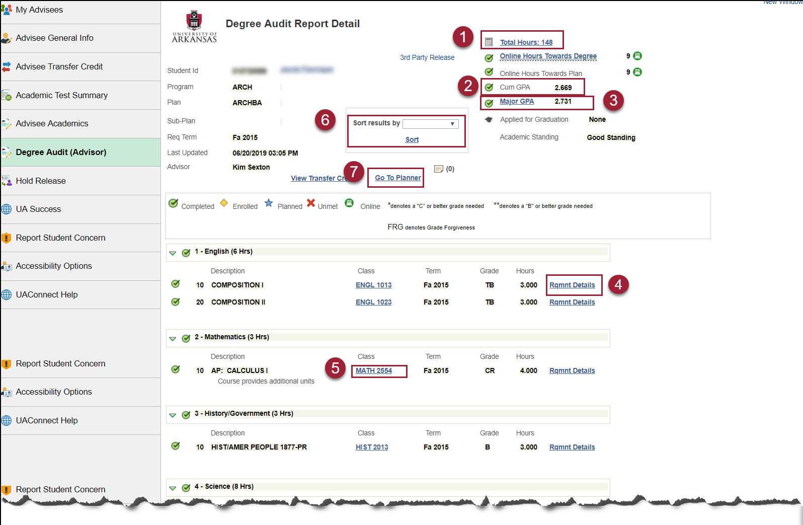 degree audit report