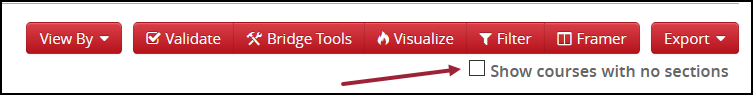 show courses with no sections