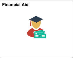 screenshot of financial aid tile