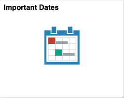 screenshot of Important Dates tile